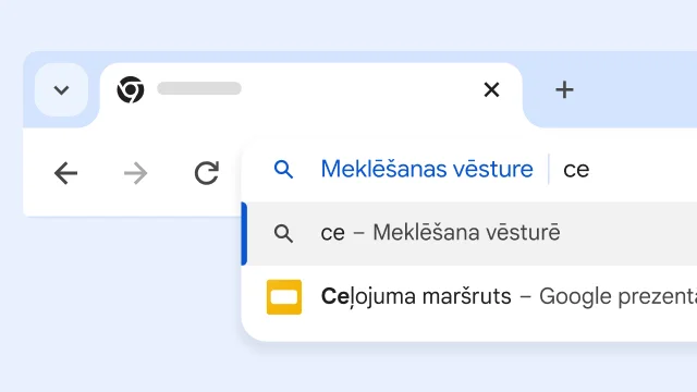 Grāmatzīmēs meklējot “Ceļojums”, tiek parādīta lapa Ceļojums ar pārgājienu.